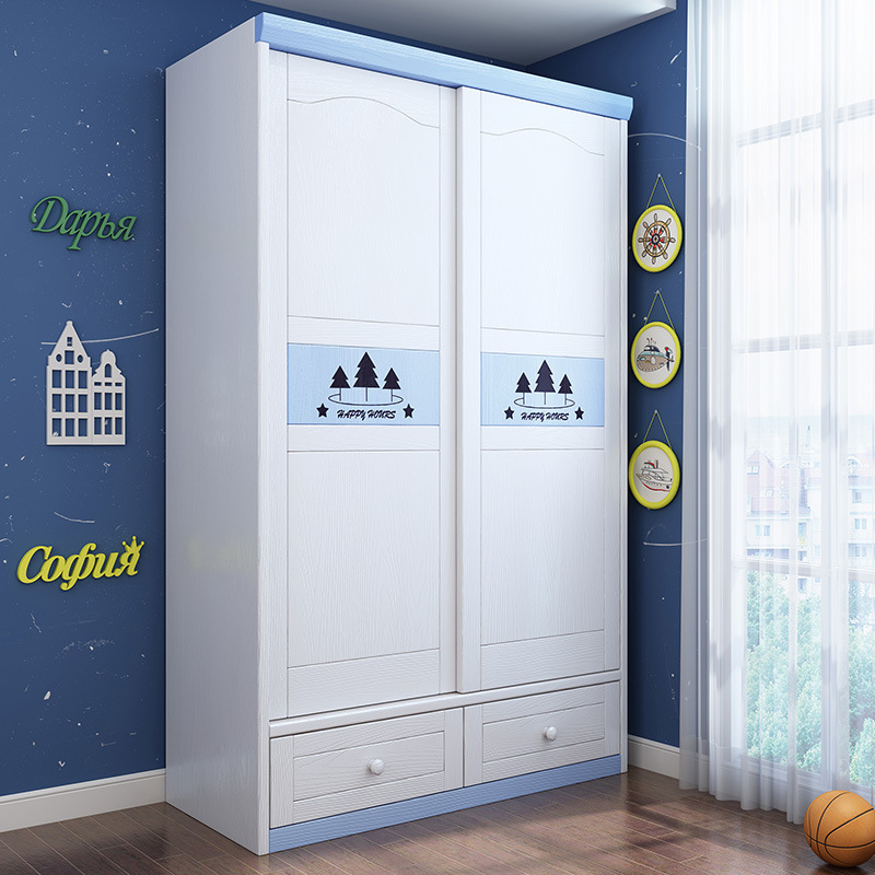 Baby Clothing Wardrobe - Armadio Moderno in Legno per Bambini