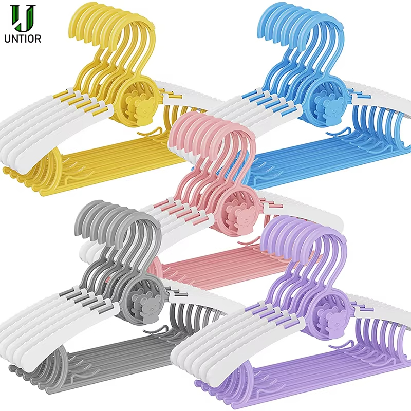 Baby Clothing Wardrobe - 10 pezzi antiscivolo appendiabiti per bambini