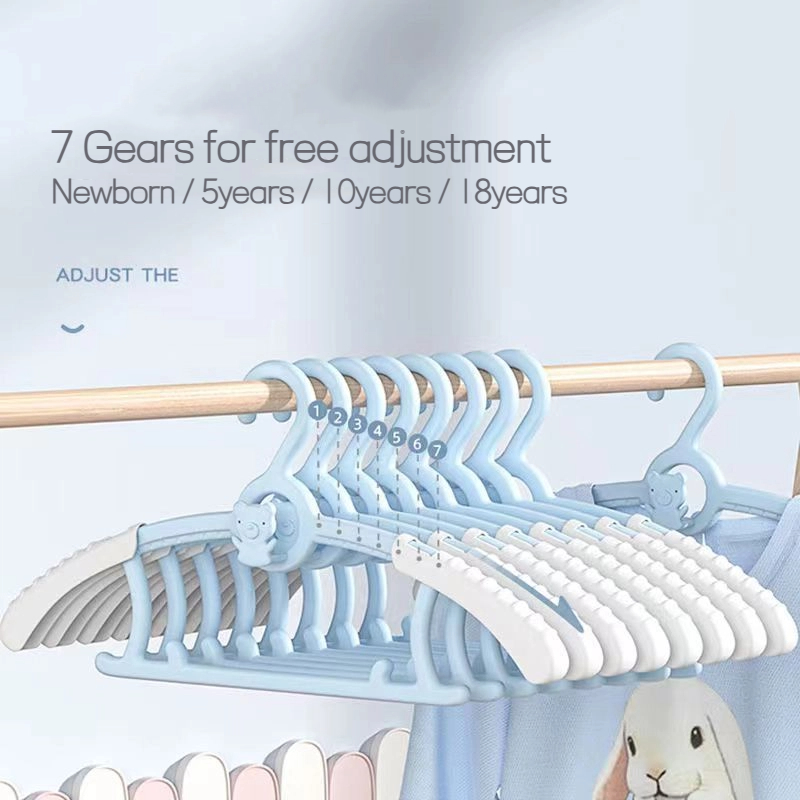 Baby Clothing Wardrobe - 10 appendiabiti estensibili antiscivolo per vestiti