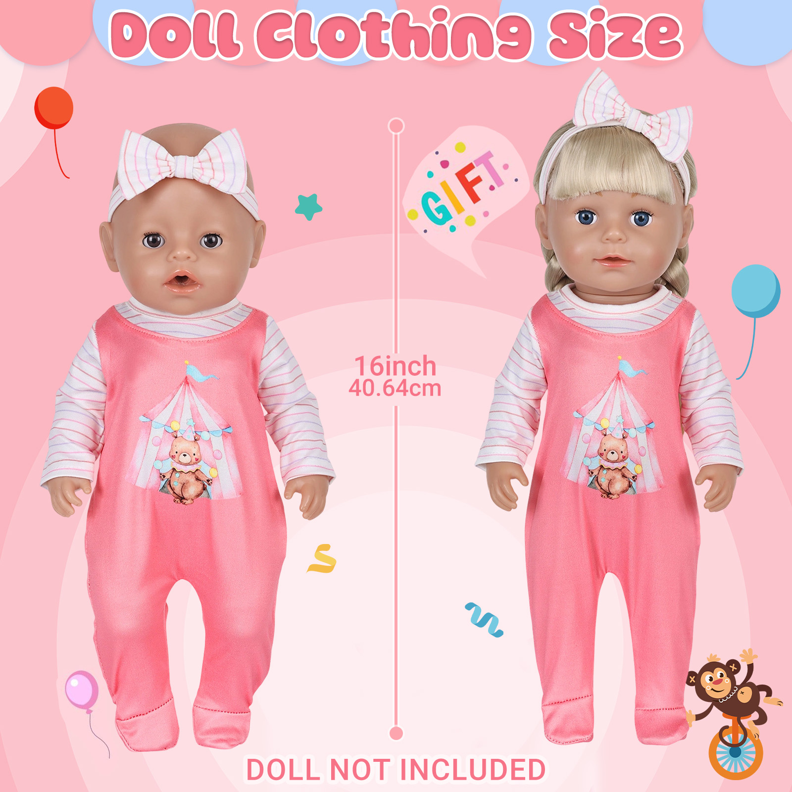 Vestiti per Bambole da 16-18 P - Baby Clothing Unisex recensione e prezzo